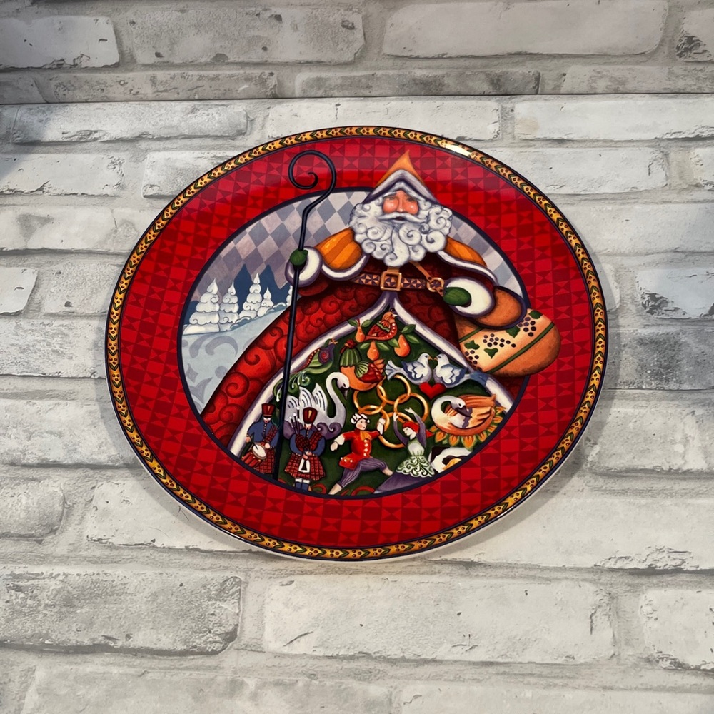 Jim Shore Santa Claus 11 inch dinner plate wall decor cookie plate collection